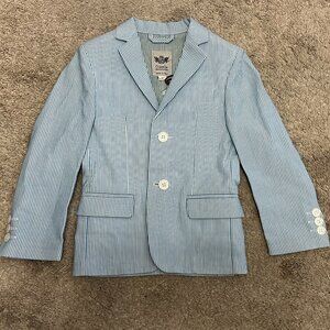 NWT Gusella Milano Blue Pinstripe Blazer: 4T